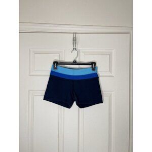 Old Navy low rise Do A Little Yoga Blue cotton Shorts XS 2009